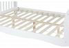 4ft6 Double White, wood curved sleigh style bed frame bedstead 6
